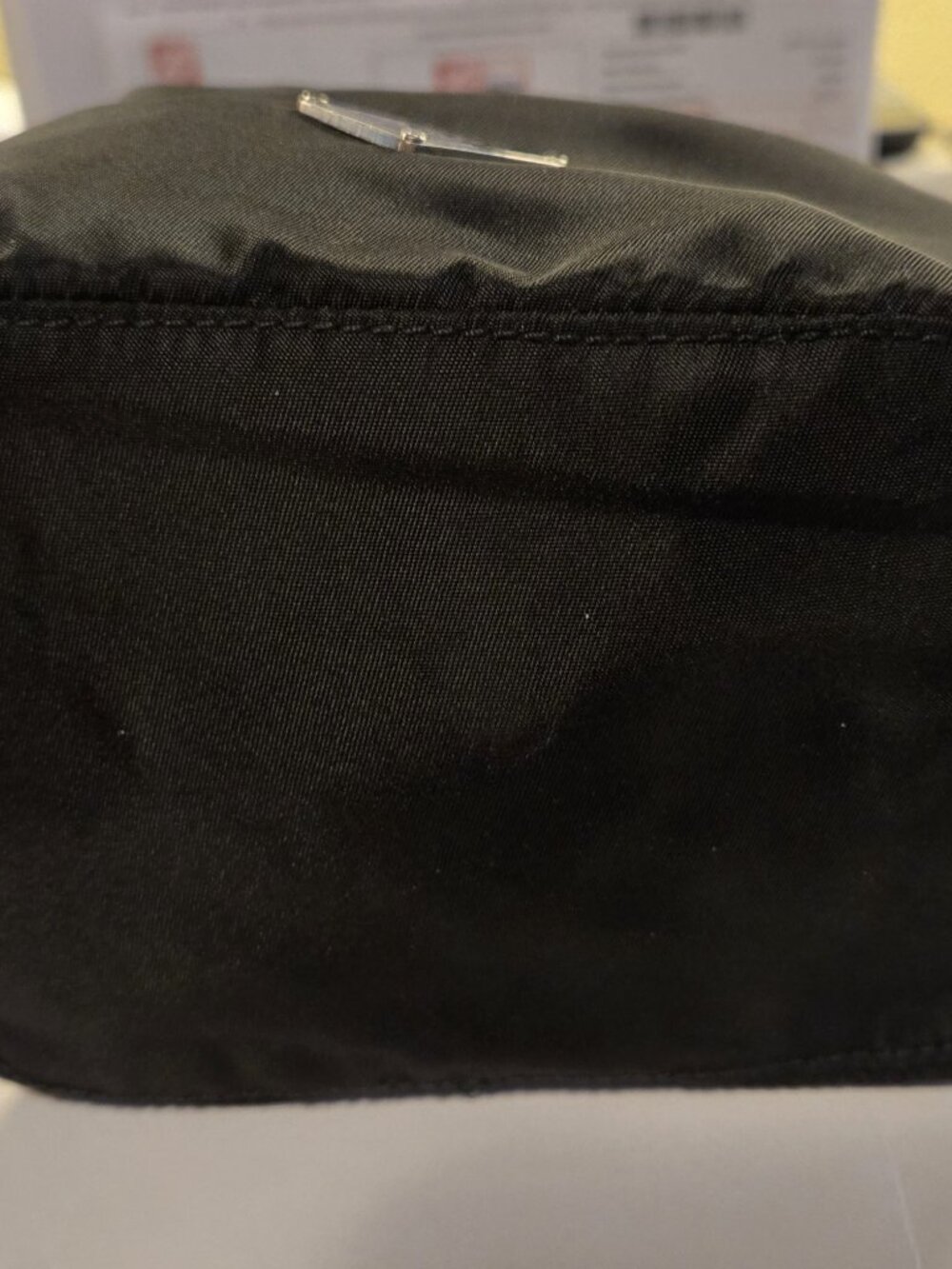 PRADA BLACK COSMETIC DRAWSTRING BAG - Picture 9 of 10